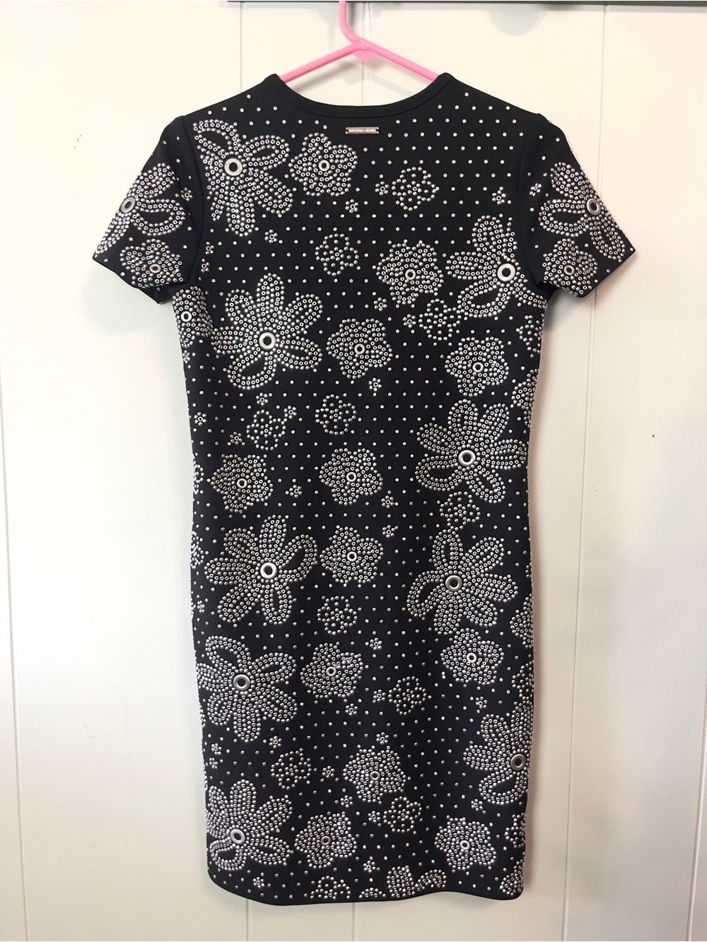 Michael Kors Floral Studded Sheath Mini Dress